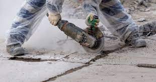 cutting concrete safely.